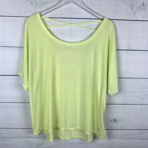 GAP Fit Hi Lo Open Back Shirt Yoga Athletic XL